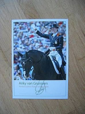 Olympiasiegerin Dressurreiten Anky van Grunsven - handsigniertes Autogramm!!!