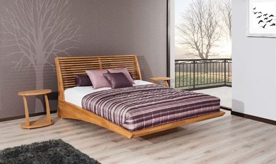 Massivholzbett Bett Schlafzimmerbett FRESNO Buche massiv 180x200 cm