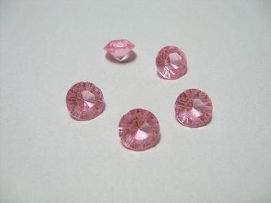 1 Kilo rosafarbene Deko Diamanten 6,5mm