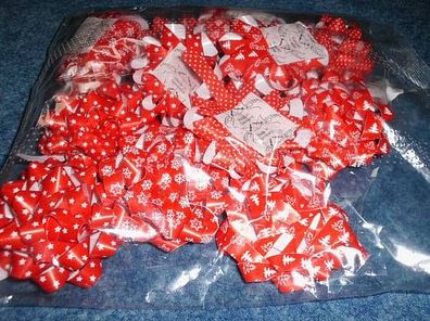 12 Schleifen zum Verschönern der Geschenke---Farbe rot-90mm Durchmesser