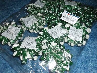 12 Schleifen zum Verschönern der Geschenke---Farbe grün -90mm Durchmesser