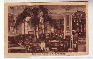 55908 Ak Hamburg Kaffeehaus Wallhof von J. Koch um 1922