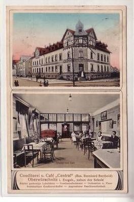 55586 Ak Oberwürschnitz im Erzgebirge Conditorei und Café "Central" 1915
