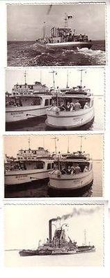 53669/4 Fotos DDR Schiffe in Stralsund um 1950