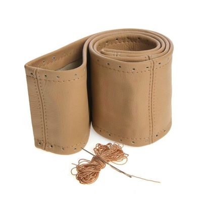 Lenkradhülle Lenkradbezug Lenkradschoner Leder Roter Faden Ø 37-39 10,5 cm Neu