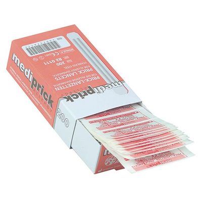 mediprick Allergielanzetten, Spenderkarton (200 Stück), Lanzetten f. Allergietest