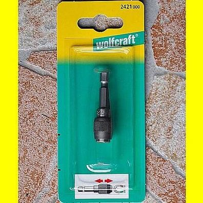 Wolfcraft Bithalter 2421000 mit Magnet und Schnellwechselfutter