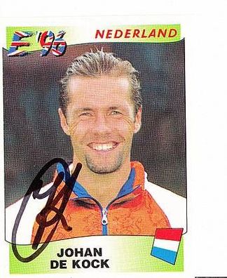 Johan de Kock Nederland Panini Sammelbild Europa 1996 Original Signiert + A36617