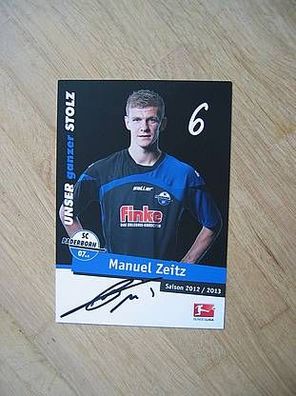 SC Paderborn 07 Saison 12/13 Manuel Zeitz - handsigniertes Autogramm!!!