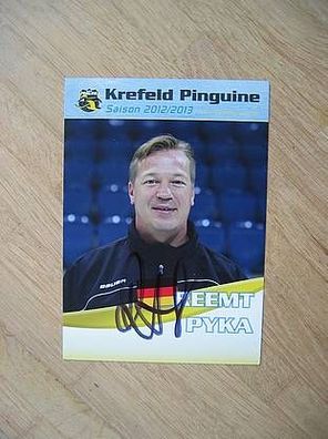 Eishockey Krefeld Pinguine Saison 12/13 Reemt Pyka - handsigniertes Autogramm!!!