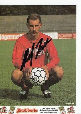 Ralf Kohl SC Freiburg 1991-92 Autogrammkarte + A36774