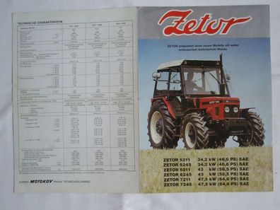 DDR Traktor Zetor , Reklame Werbung