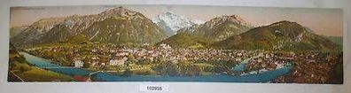 102935 Maximumkarte Panorama von Interlaken in der Schweiz um 1910