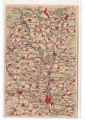 56243 Ak WONA Landkarten Ak Gera und Umgebung um 1930