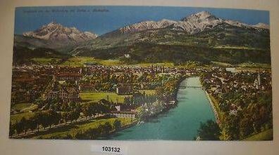 103132 Maximumkarte Panorama von Innsbruck von der Weiherburg um 1910