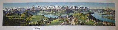 102958 Maximumkarte Panorama von Rigi-Kulm 1800 Meter über dem Meer um 1910