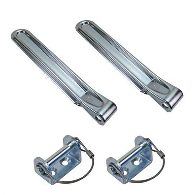 2er Set Bordwand Klappenscharnier verzinkt Länge ca. 320 mm für PKW Anhänger