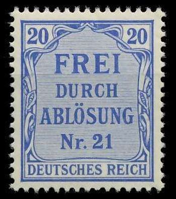 Deutsches REICH Dienstmarken 1903 05 Nr 5 postfrisch X89C452