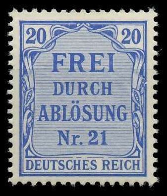 Deutsches REICH Dienstmarken 1903 05 Nr 5 postfrisch X89C472