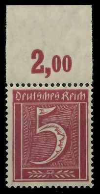 Deutsches REICH 1921 Inflation Nr 158 P OR postfrisch O X89C4A6