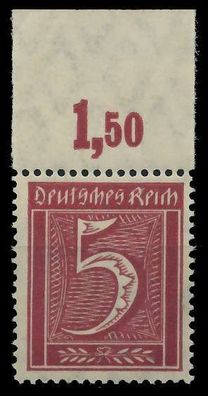 Deutsches REICH 1921 Inflation Nr 158 P OR postfrisch O X89C4AA