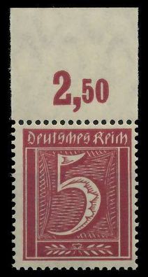 Deutsches REICH 1921 Inflation Nr 158 P OR postfrisch O X89C4AE