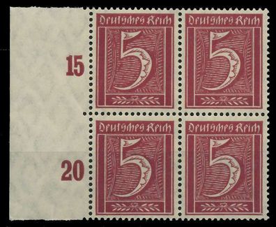 Deutsches REICH 1921 Inflation Nr 158 postfrisch VIERER X89C4B6
