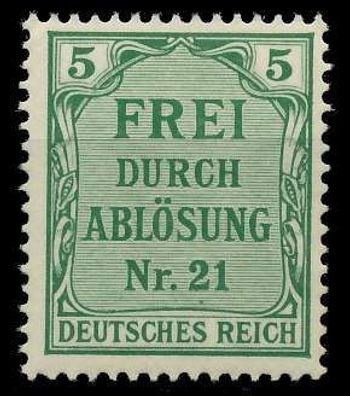 Deutsches REICH Dienstmarken 1903 05 Nr 3 postfrisch X89C636