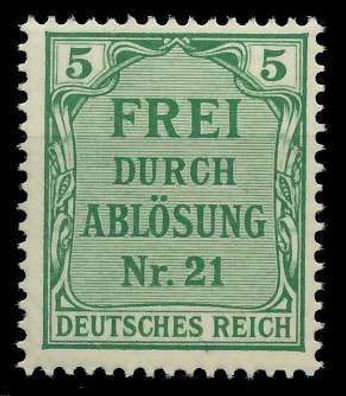 Deutsches REICH Dienstmarken 1903 05 Nr 3 postfrisch X89C662