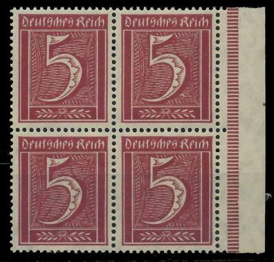 Deutsches REICH 1921 Inflation Nr 158 postfrisch VIERER X89C682