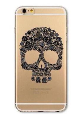 iPhone 6 6S Schutzhülle Totenkopf Handyhülle Hülle Tasche Cover Case Silikon
