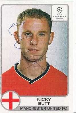 Nicky Butt Manchester United FC Panini SB Champions Leaque 2001-02 + A37356