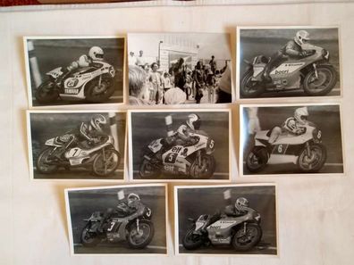 8 alte Foto s Rennsport Motorrad , 70er/80er Jahre