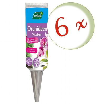 6 x Westland® Orchideen Vitalkur, 40 ml