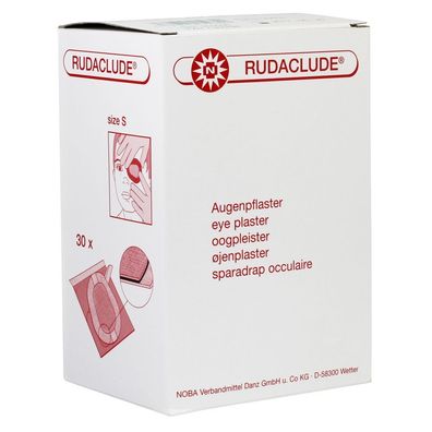 30 x Rudaclude Steril-Set sterile Augenpflaster Packung à 30 Stück Pflaster Auge