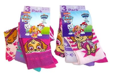 Nickelodeon Paw Patrol Skye Socken für Kinder 31/34 (6er Pack)