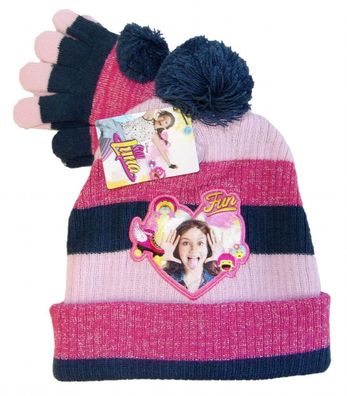 Disney Soy Luna Mütze-Handschuhe-Set für Mädchen Blau 54