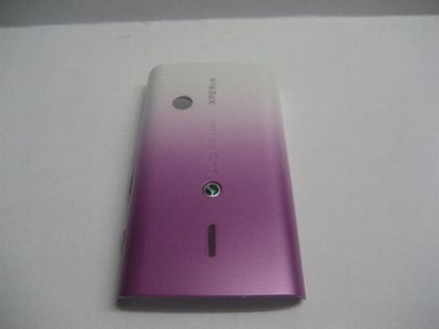 Original Sony Ericsson Xperia X8 Akkudeckel Backcover Cover Schale Pink Weiß