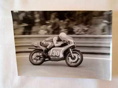 altes Foto Rennsport Motorrad , 70er Jahre , Gregg Hansford