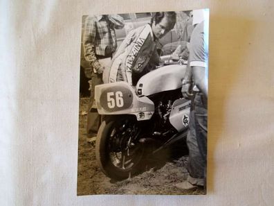 altes Foto Rennsport Motorrad , 70er Jahre , Solaroli Yamaha 250