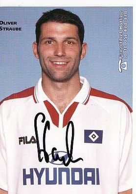 Oliver Straube Hamburger SV 1998-99 Autogrammkarte + A37600