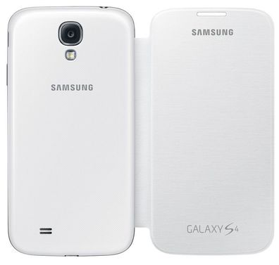 Original Samsung Galaxy S4 Flip Cover Schale Gehäuse Tasche Etui EF-FI950 Weiß
