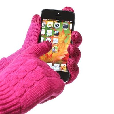 TRENDZ Handschuhe Touchscreen Apple iPhone Samsung HTC Nokia Sony Huawei Pink