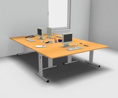 Schreibtisch-Arbeitsplatz OS3 Teamarbeitsplatz für 3er Schreibtisch Bürotisch