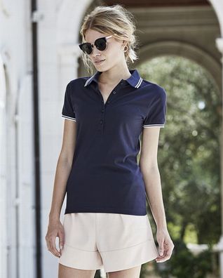 Tee Jays Damen Poloshirt Luxury Stripe Stretch vorgeschrumpft S bis 2XL 1408 NEU
