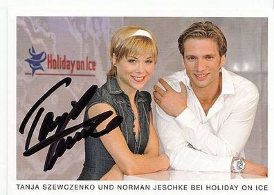 Tanja Szewczenko & Norman Jescheke TOP Original Signiert Eiskunstlauf + A37742