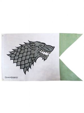 GAME OF Thrones Flag Flagge Banner Fahne Stark 70x120cm Wolf Norden NEU
