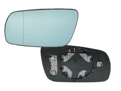 Spiegelglas Außenspiegel Spiegel links Blau passend für Audi A3 8L A4 8D A6 4A