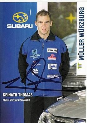 Thomas Keinath Autogrammkarte 2007-08 Original Signiert Tischtennis + A37850