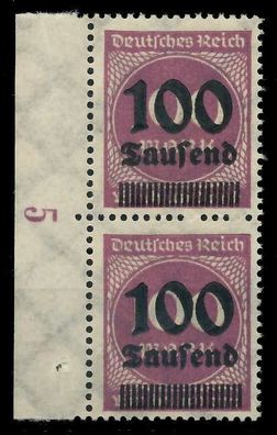 Deutsches REICH 1923 Hochinfla Nr 289b postfrisch SENKR X89C69A